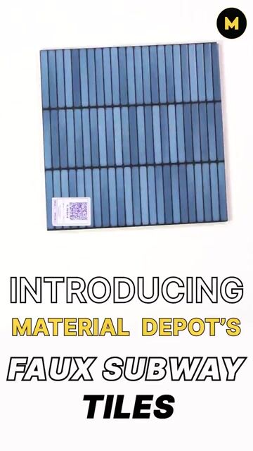 Faux Subway Tiles at Material Depot