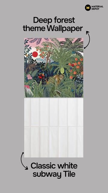 Wallpaper + Tiles: Endless Pairings to Create Walls That Feel Designer-Made